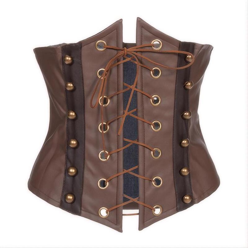 Foreign Trade New Gothic Corset Outer Wear Steampunk Court Body Shaping Women's Strap Corset Top