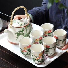 汝窯茶器セット大ティーポット茶盤陶磁器青花磁器工夫提梁壺家庭用約メーカー直販