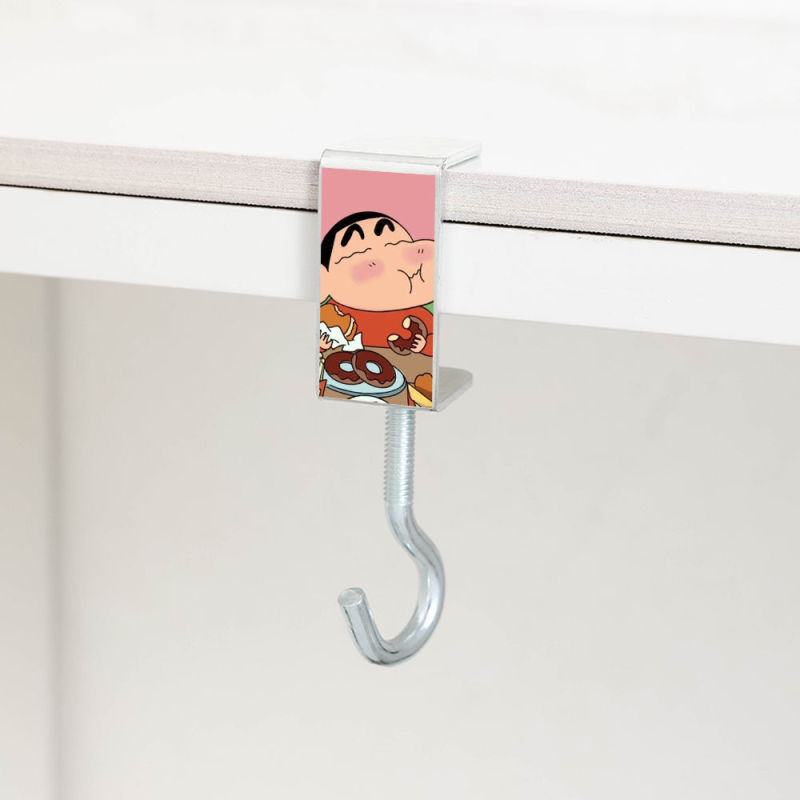 クレヨンしんちゃんフック学生デスクバッグフックアーティファクトステンレス鋼タイプパンチフリー取り外し可能なバッグフック|undefined