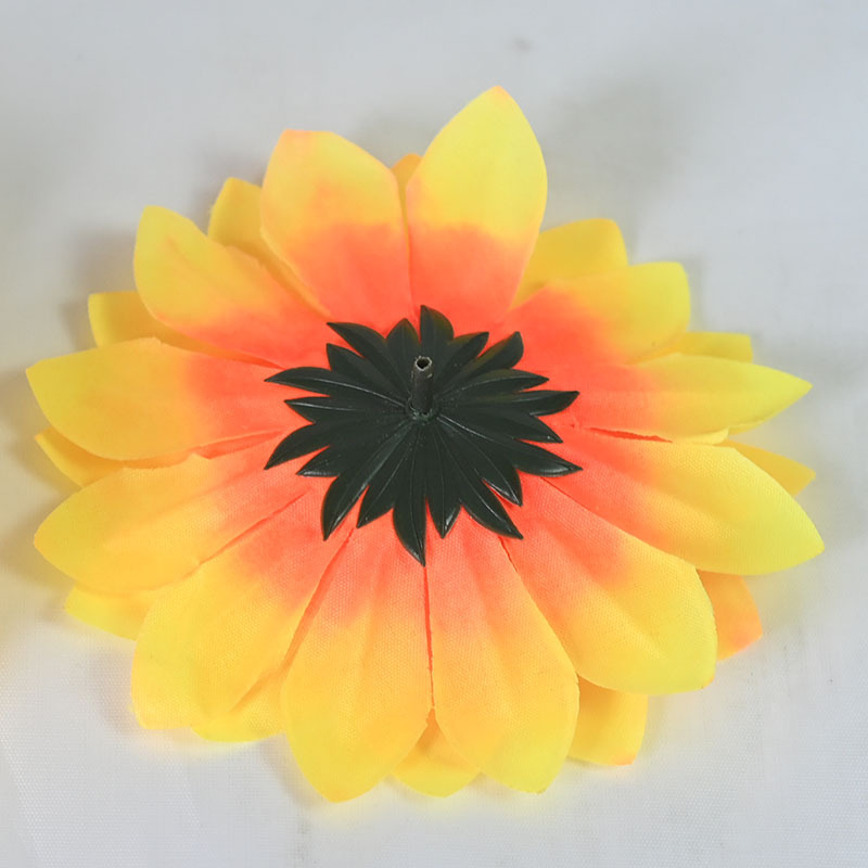 Flores de sol de seda simuladas flores de sol hechas a mano decoración de flores falsas decoración de paisaje diseño de flores de girasol simuladas