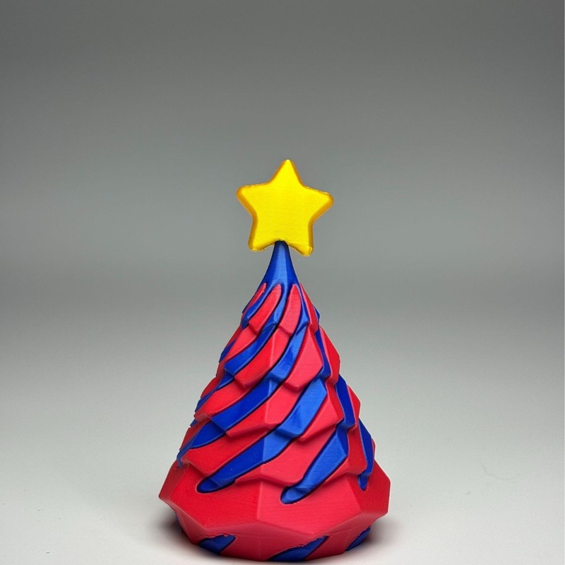 跨境新款3d打印玩具摆件Impossible Christmas tree圣诞树推推乐|undefined