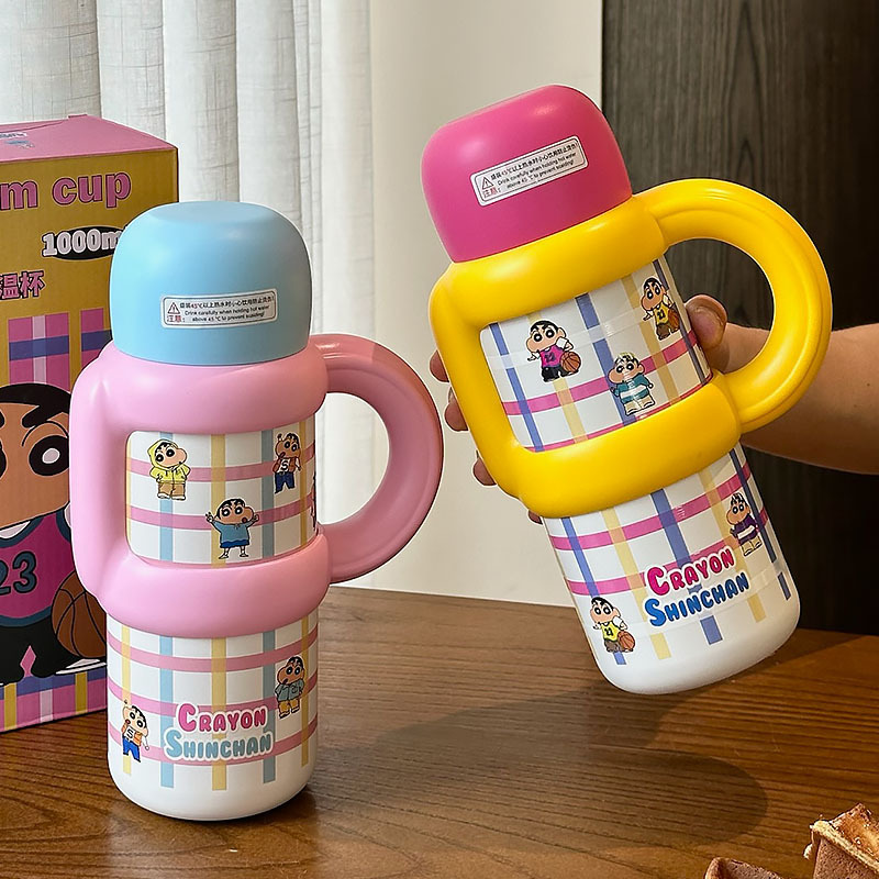 Crayón pequeño nuevo taza de aislamiento para chicas de alta capacidad de taza de agua de alta capacidad de taza de hielo de oficina hervidor regalo de cumpleaños