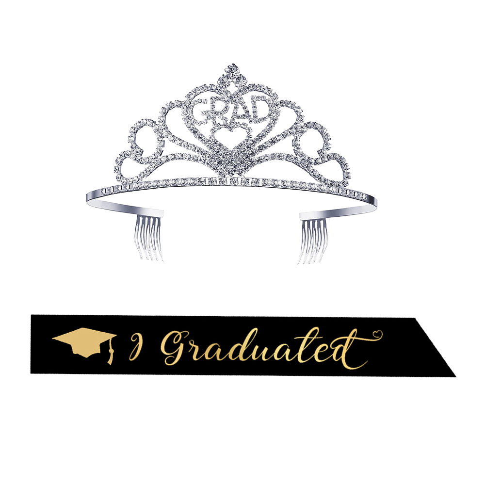 2025 nueva temporada de graduación, ceremonia de graduación, fiesta de graduación, correa para el hombro, etiqueta, traje de corona de graduación