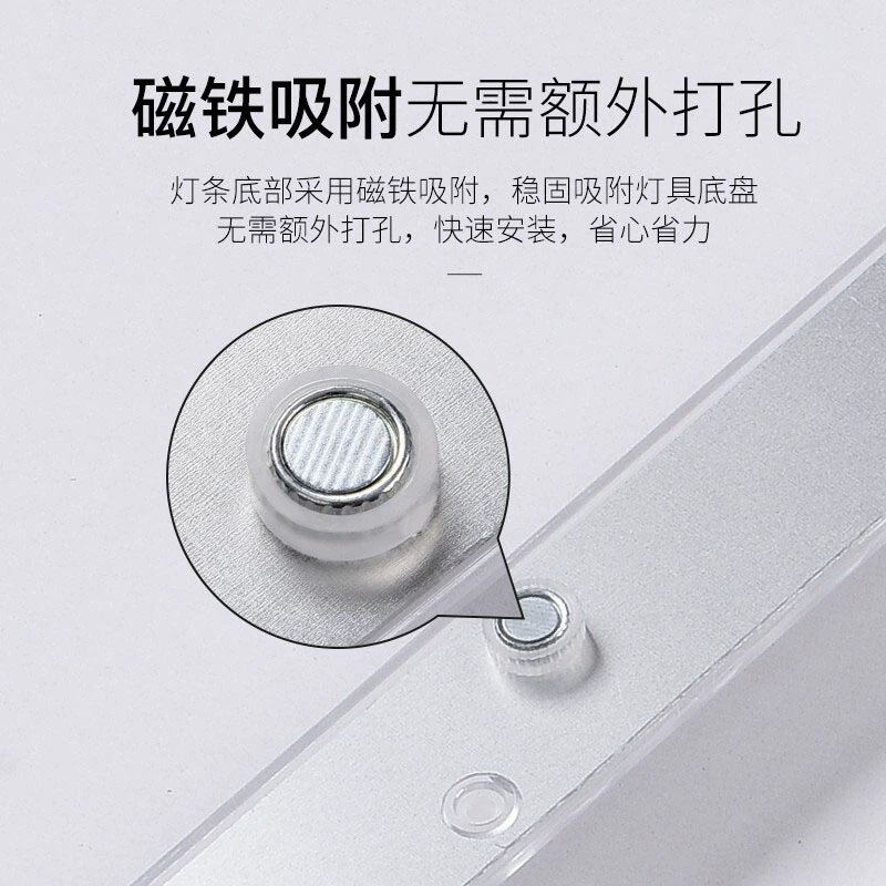 FSL LED luces, fuente de luz ligera magnética, luz de techo, espectro de luz cómodo