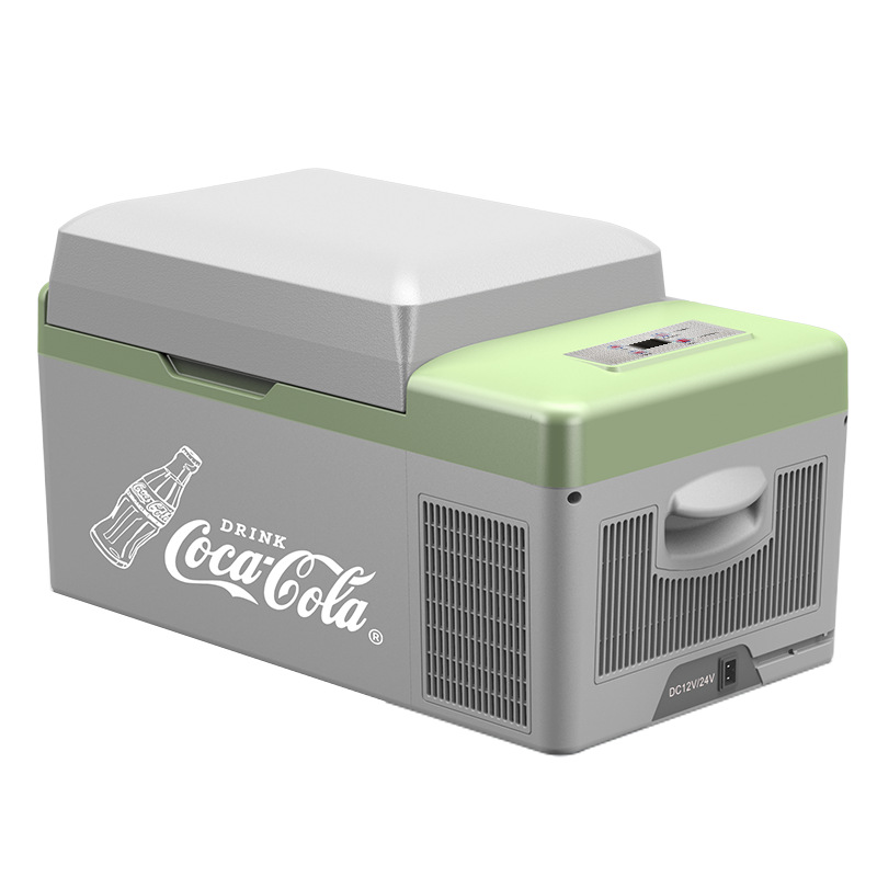可口可乐车载冰箱压缩机制冷12V24V车家两用冷冻冷藏冰箱