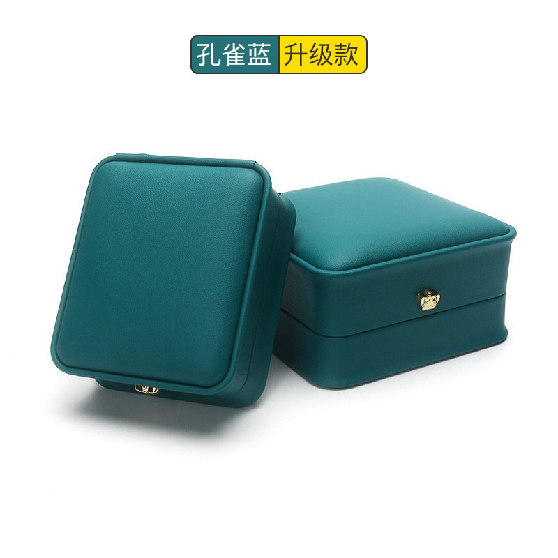 PU レザークラウンウエストリングボックスジュエリー包装ボックスパールボックススポット卸売ジュエリーブレスレットボックスネックレスギフトボックス|undefined