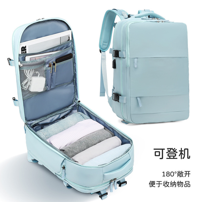 En stock mochila de viaje multifuncional para niñas transfronterizas clasificación húmeda y seca mochila de momia impermeable de gran capacidad