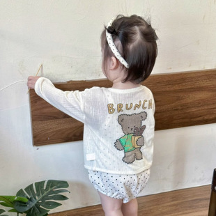 Youqi Baby Clothes Summer Thin Full Moon Hundred Days Princess Super Cute Air-conditioning Clothing Sun-protective Clothing Baby Girl Coat