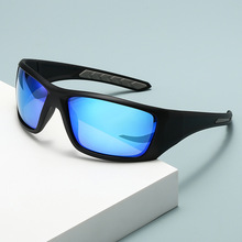 新款男士偏光太阳镜骑行眼镜炫彩户外运动眼镜女防紫外线墨镜批发