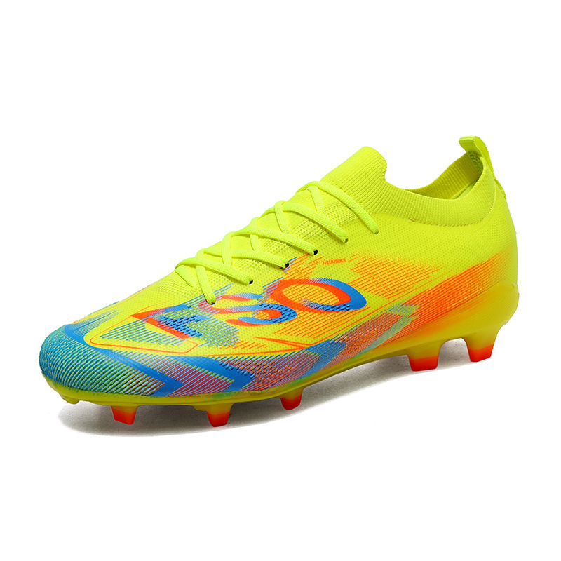 Zapatillas de Fútbol de Corte Bajo AG PU TPU Transpirable para Césped
