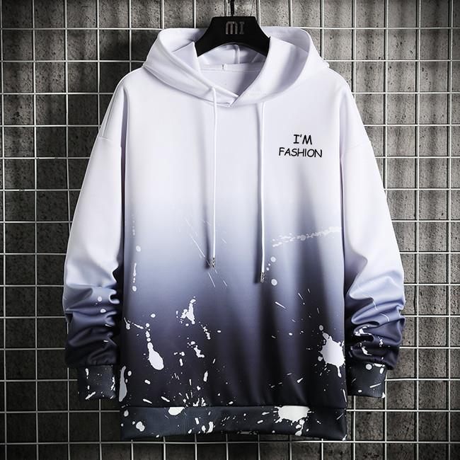 Ensemble à capuche pour l'automne nouvelle tendance manteau homme imprimé 3D, sweat-shirt à manches longues étudiant_voghion.com
