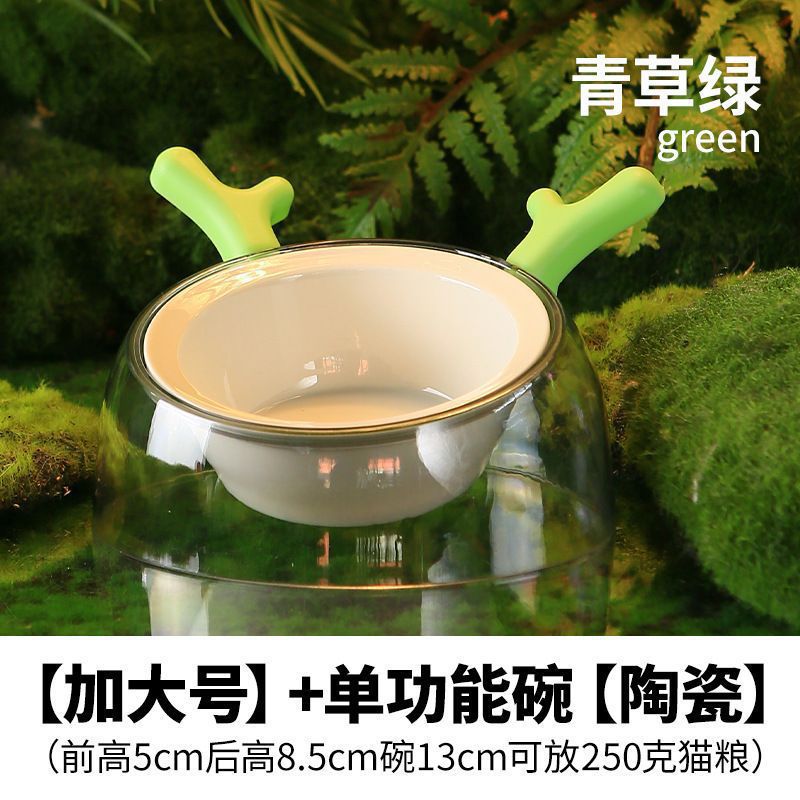 대형 녹색 녹용 단일 그릇 [세라믹]