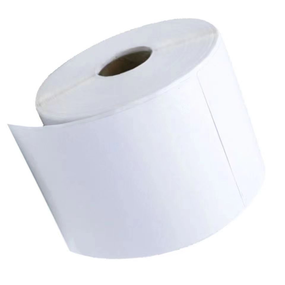 Un Metro garrapata en blanco 75*90 Express Logistics Sub-Single portátil de escritorio de papel de impresión térmica etiqueta autoadhesiva