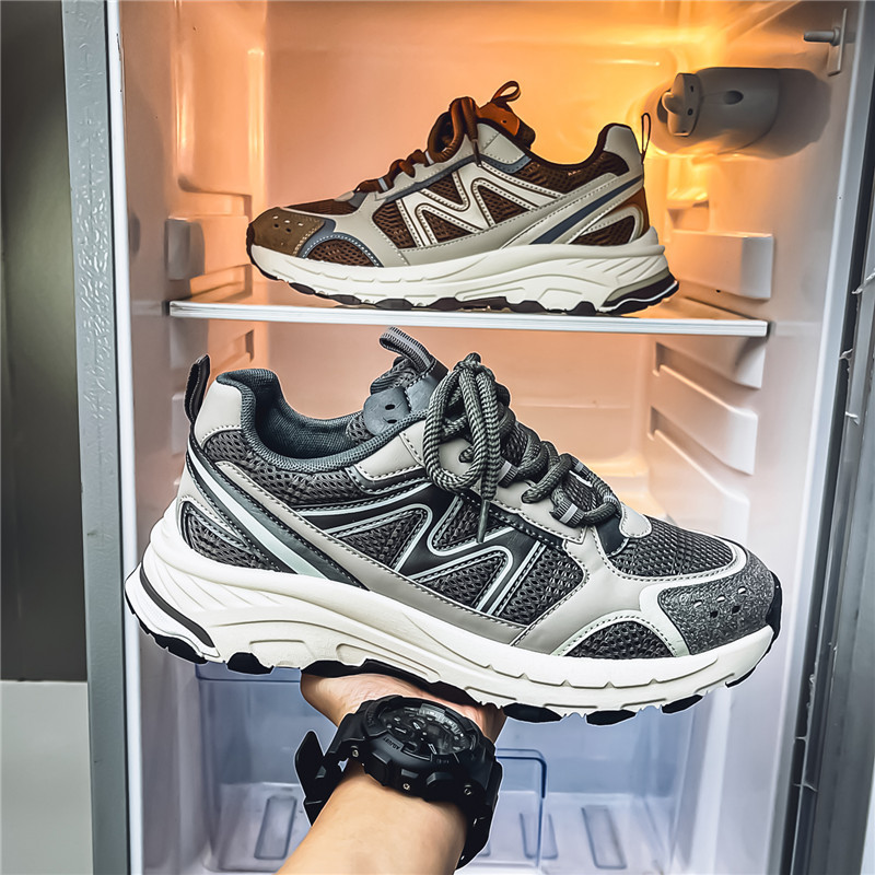 2025 otoño chatarra red respirable zapatos deportivos al aire libre en vivo zapatos de padres estudiantes con viejos zapatos de hombre