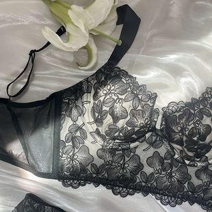 French Fishbone Vest Long Sexy Lace Intimates Embroidered Bra Push-Up Thin Camisole Women's Outer Wear