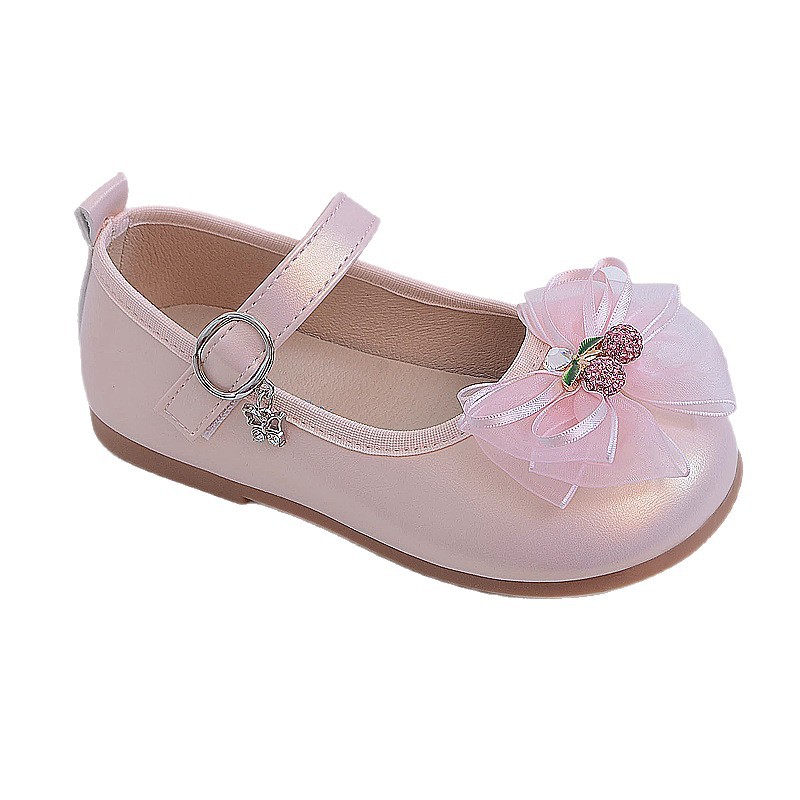 Zapatos infantiles de verano 2026 nuevos zapatos de arco de bebé zapatos de princesa zapatos de tacones altos para niños zapatos de diamante zapatos de cuero de niñas image 6