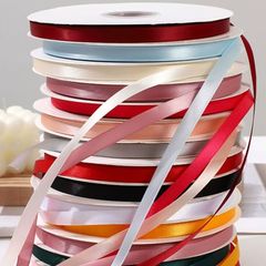1cm純色ポリエステルリボン付き花束リボンケーキ箱リボン縁包み花飾りギフトボックスプレゼントベルト