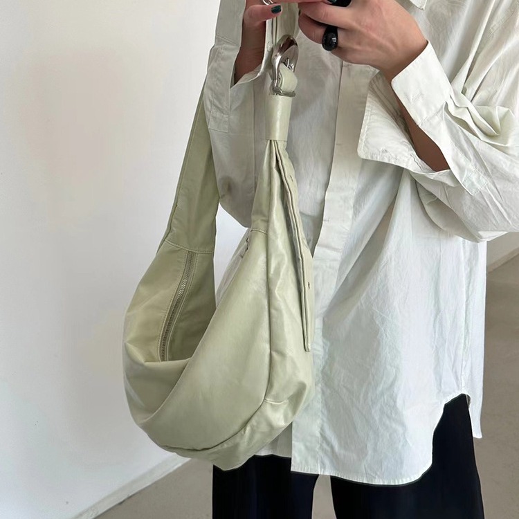 Borsa tote casual da donna, borsa a tracolla in morbida pelle per pendolari, borsa a tracolla di grande capacità_voghion.com