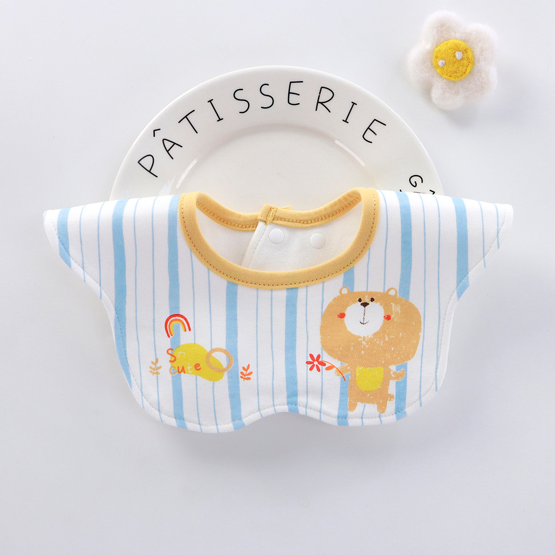 Babo para bebé de algodón impermeable, antiderrames – giratorio 360°, para comer, primavera-verano.