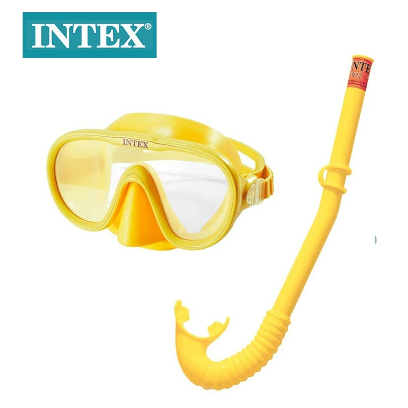INTEX детский водонепроницаемый комплект, плавательные очки, дыхательная трубка, дайвинг, 8 лет