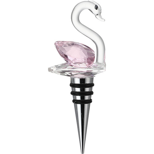Creative red wine stopper crystal wine bottle stopper cute wine foreign wine bottle stopper swan wine stopper household dust-proof wine stopper