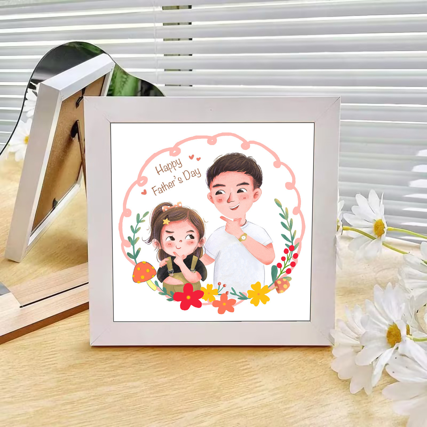 【Colección con marco】Auténtico punto de cruz de la Mona Lisa, punto de cruz infantil con dibujos animados. image 24
