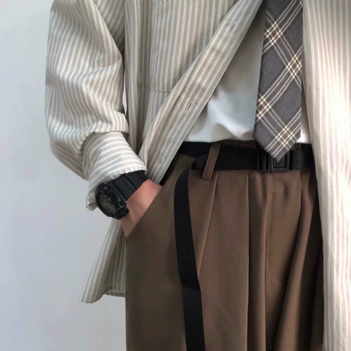 Летние классические брюки, унисекс, корейский городской стиль, лёгкие, размеры M–3XL