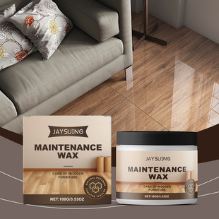 Jaysuing Wood Floor Maintenance Wax Solid Wood Floor Care Polishing Brightening Waxing Polishing Maintenance Solid Wax