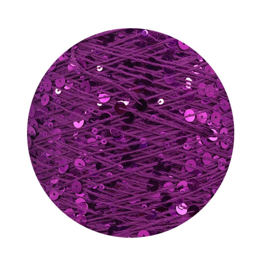 50g algodón lentejuelas hilo 3mm + 6mm peinado tamaño de lujo lentejuelas mano hilo tejer precio al por mayor