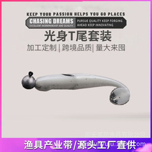 路亚假饵铅头钩软饵T尾加强防挂底钓翘嘴鳜鱼用鱼饵全套套装盒