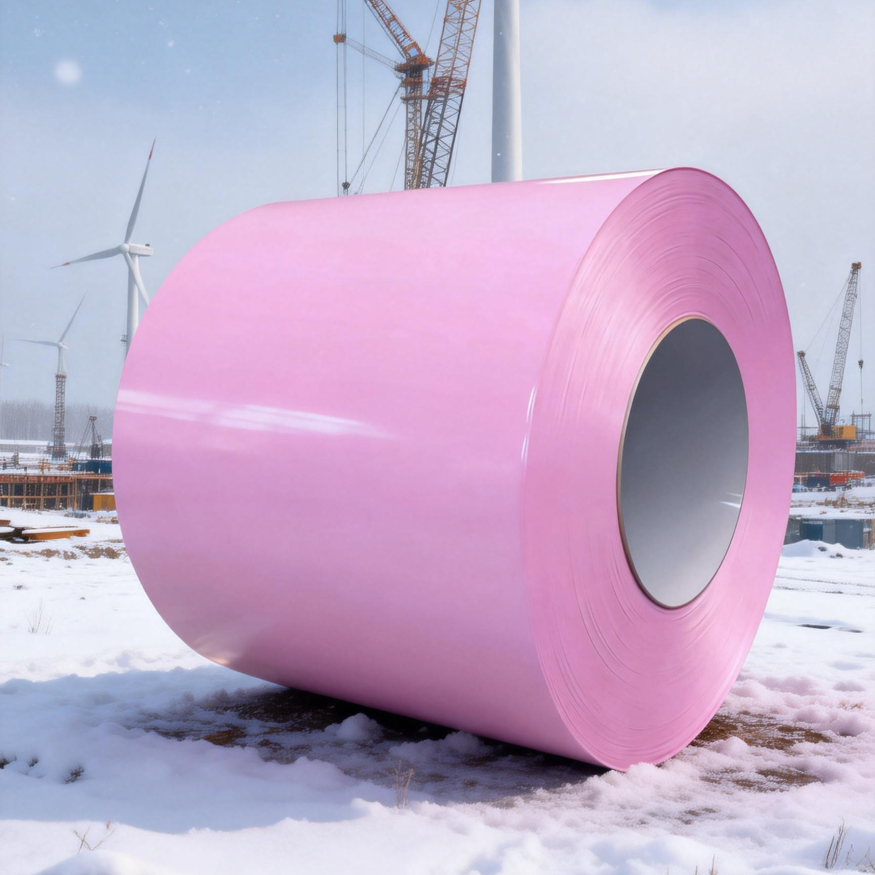 供应TDC51D+Z PE聚酯HDP高耐候SMP硅改PVDF氟碳彩涂宝钢嫩粉红