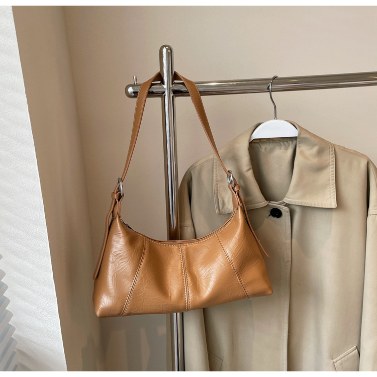Sac à bandoulière tendance pour femmes sous les aisselles 2024, nouvelle version coréenne à la mode, simple, grande capacité, pour le travail et les déplacements_voghion.com
