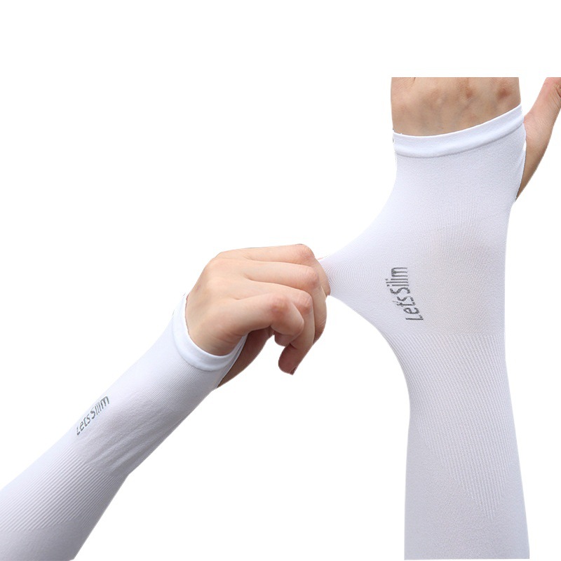 Manga de hielo para hombres y mujeres protección de brazo de verano seda de hielo de verano protección solar guantes oversleeve manga de hielo al aire libre protección UV delgada