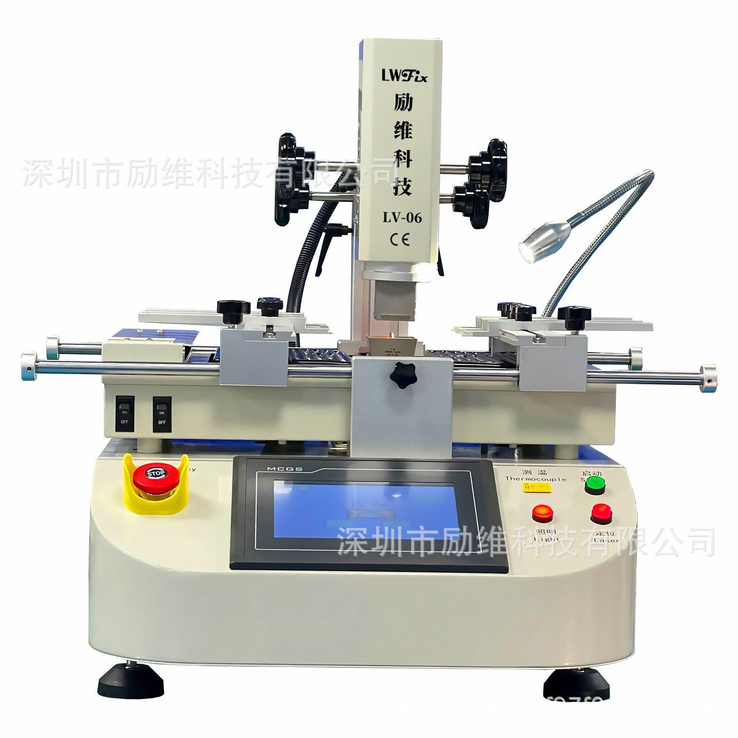 汽车电脑版维修LV-06触摸屏三温区BGA返修台红外热风精密拆焊台