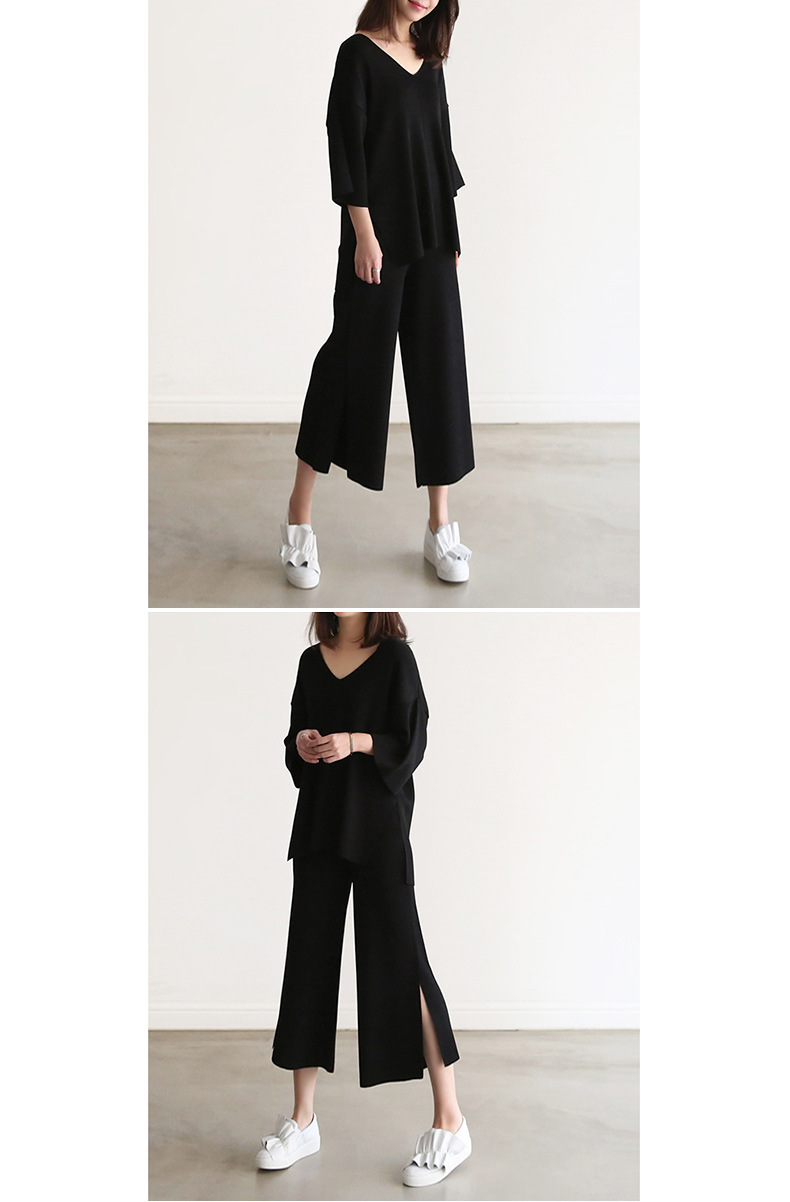 Wide-leg Pants Set 8