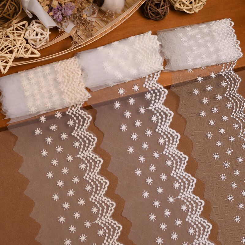Wenkun Manufacturer Classic Lolita Dress Beaded Net Embroidery Lace Accessories Clothing Children's Wear Lace