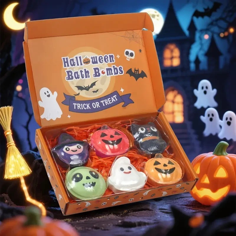 跨境Halloween Bath Bomb Set万圣节沐浴炸弹套装|undefined