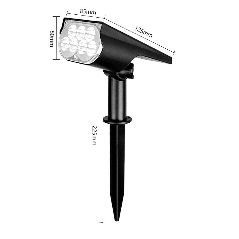 Foser solar, farola impermeable al aire libre, lámpara de césped, iluminación de paisaje para el hogar, lámpara de jardín, lámpara de jardín, lámpara de árbol