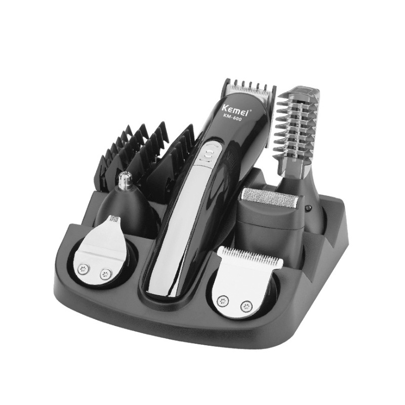Cortadora de pelo Kemei/Kemei, recortadora de vello nasal, cuchilla multifuncional, juego lavable, cortadora eléctrica seis en uno