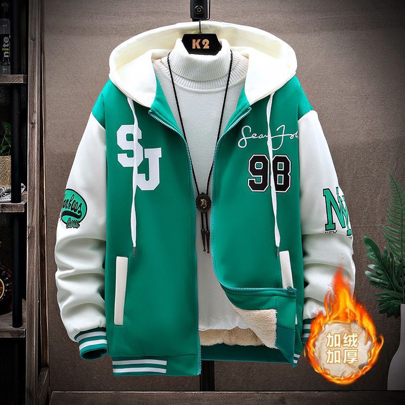 W83 그린 재킷(두꺼운 셰르파)