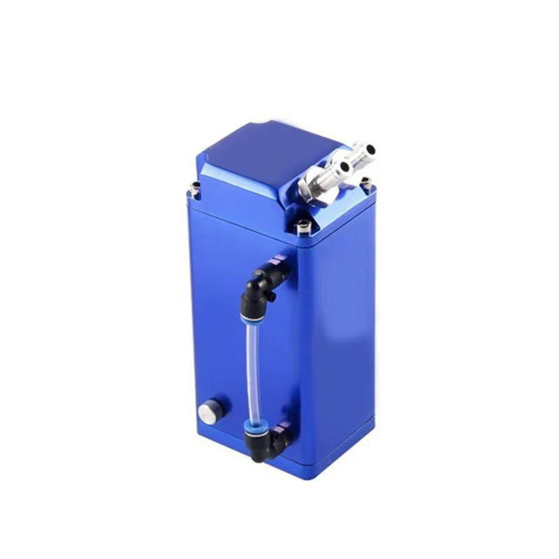 汽车改装方型机油透气壶 D1废气收集 通用机油壶 铝合金过滤壶