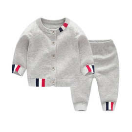 毛衣针织套装开衫男女宝宝儿童打底衫春秋装满月3-6个月婴童