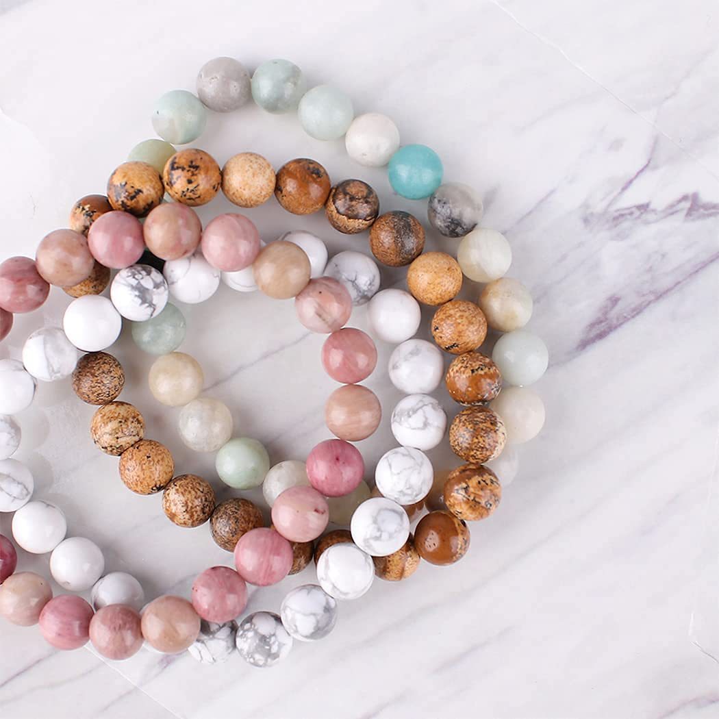 Fashion Round Agate Bracelets 1 Piece