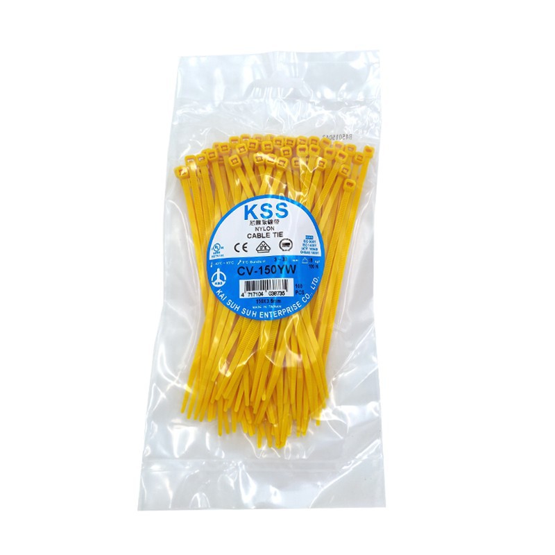 kss凯士士CV-150自锁式尼龙扎带多颜色可选蓝色绿色红色黄色100