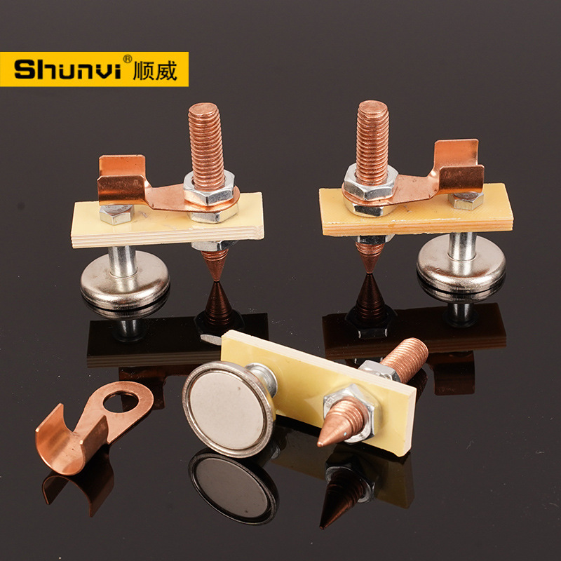 Зажим заземления Shunwei одноголовый