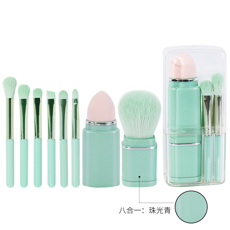 Brocha de Maquillaje Mini de Una Sola Cabeza para Comercio Exterior, Brocha de Maquillaje Rosa, Brocha Grande para Polvos, Brocha para Rubor, Herramienta de Belleza Portátil