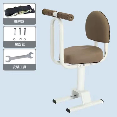 Motorcycle child seat — Front-Mounted Yadi Electric Motorcycle - l03-white-basic-model-non-adjustable-single-seat-armrest-backrest-bundled