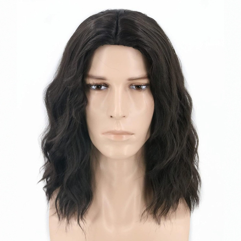 Amazon explosions European and American men's retro rock messy chemical fiber wig COS holiday party daily fake head cover