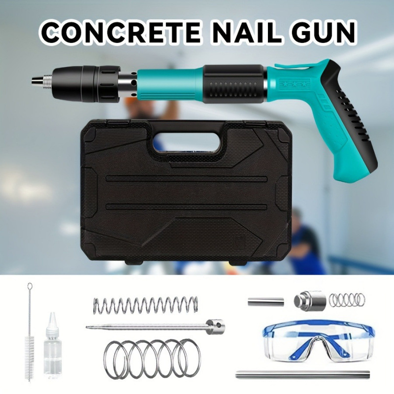 ⑤E5592026新款跨境代发5档可调手动钢钉枪套装钉墙跨境