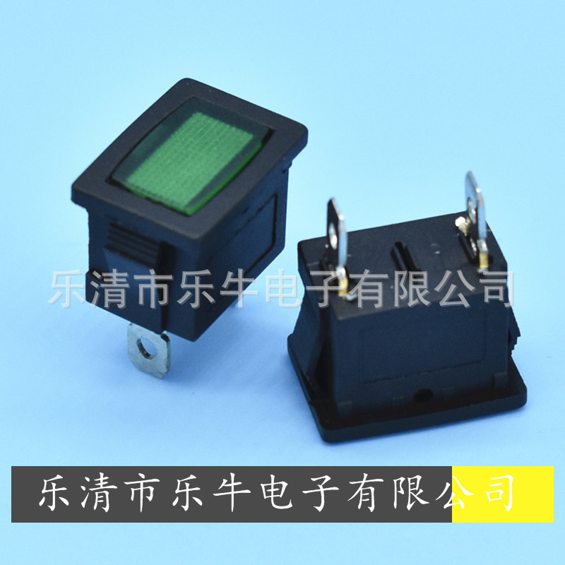 绿色指示灯 KCD1 尺寸15*21mm2脚指示灯 12V 24V 220V LED指示灯
